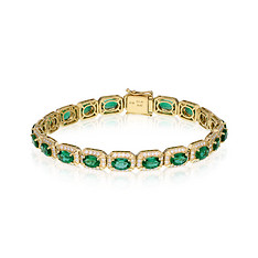 Emeralds Yellow Gold Bracelet