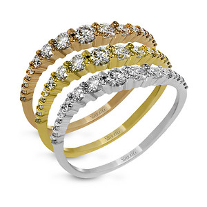 Three-Toned Gold Bands Right-Hand Ring