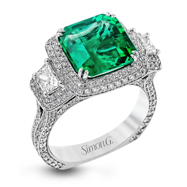 White Gold Tourmaline Fashion Ring